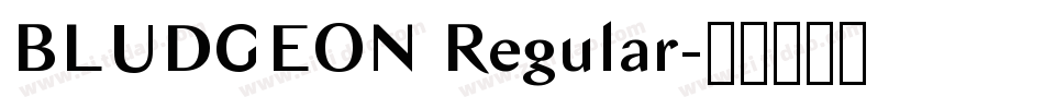 BLUDGEON Regular字体转换